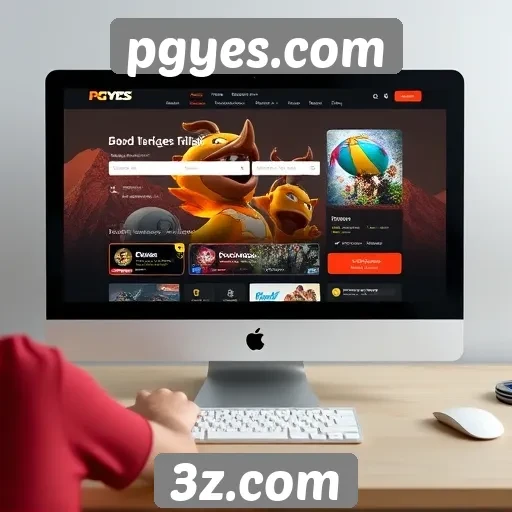 Navegação e interface do usuário em pgyes.com